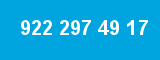 922 297 49 17 922 297 49 17
